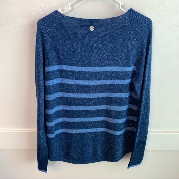 Lieblingsstueck Two Tone Blue Striped Long Sleeve Shirt - Picture 2 of 6